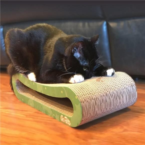 Cat Scratcher by GoPets, Infinity Lounge Corrugated Cardboard is Reversible - Picture 2 of 7